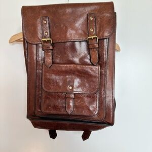 Fossil Leather Backpack